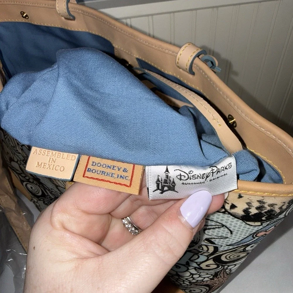 Dooney & Bourke Disney Inaugural Sailings 2012-2013 Large Tote Bag Purse NEW